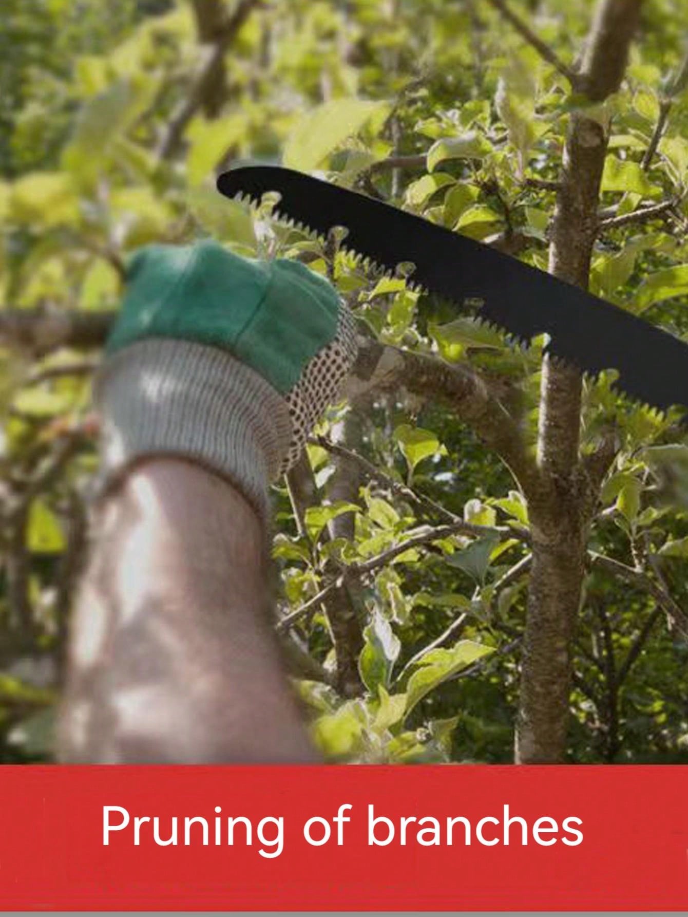 1pc Triple Edge Grinding Quick Folding Saw, Outdoor Hand Saws For Tree