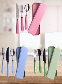 Porta Talheres Para Marmita Individual Portátil Estojo Bolsa