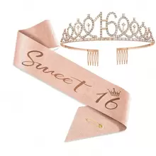 70th Birthday Decorations For Women,70th Birthday Sash,Crown/Tiara.70th Birthday Gifts For Women,70th Birthday Decorations Gifts Idea - 70 - View 3