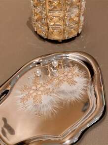 聖誕元素耳環和耳飾,氣質優雅適合圓臉,珍珠誇張雪花2023新款式 - 雪花 - 查看 5