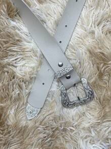 Women Belts - 米色 - 查看 2