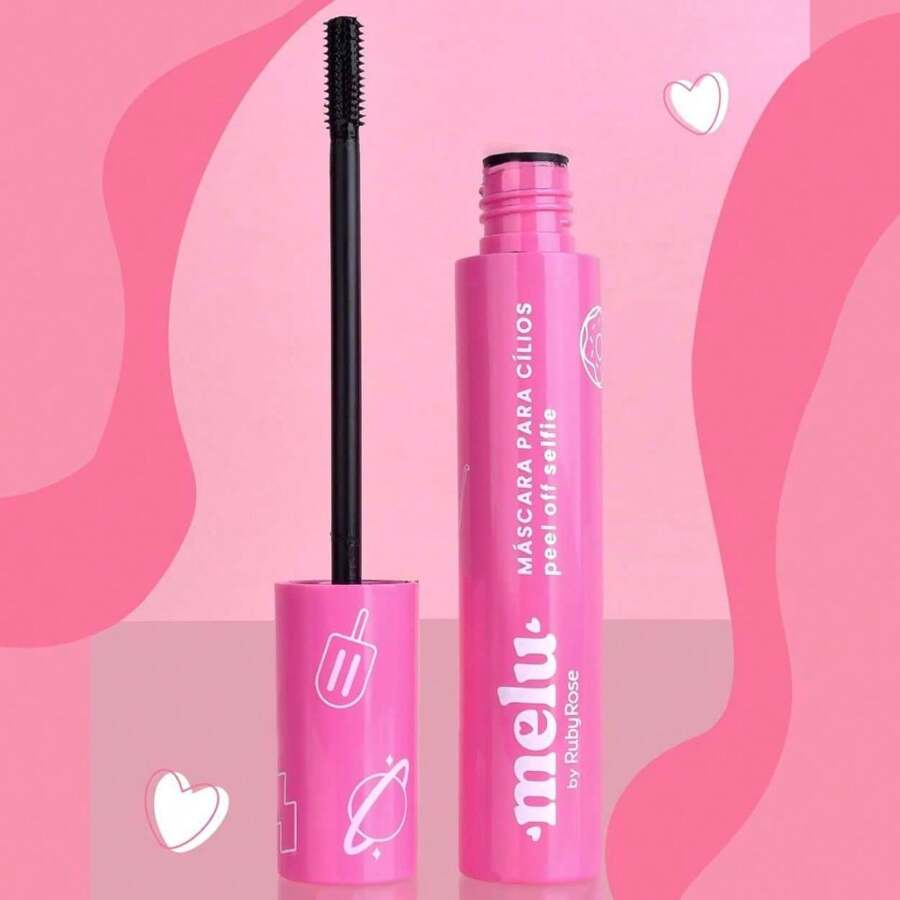 Rímel Melu Peel Off Define e Alonga Máscara de Cílios Ruby Rose Selfie - Preto - Visão 1