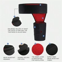 Protector De Ingle Deportivo Con Prevención De Tirones Musculares Y Protección De Cadera, Adecuado Para Levantamiento De Pesas Y Protección De Piernas, 1 Ud. - Negro - Ver 9
