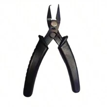 1入diy - 迷你鉗子約11-14.5厘米 黑色長鉗子,珠寶製作鉗子手工掛環夾工具,長鼻鉗,曲柄鉗,平口鉗,鉗子,圓鼻鉗,剪線鉗,珠寶鉗,用於製作珠寶掛環、黑色迷你長鼻鉗,用於珠寶製作和修理,適合成人和初學者(鉗子帶有防銹油) - 黑色 - 查看 24