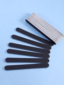 20入組黑色雙面砂紙指甲文件,240/240砂粒,適用於打磨、拋光和美甲護理 - 黑色 - 查看 7