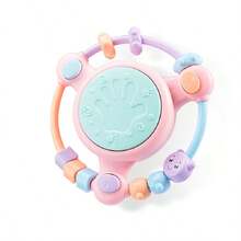 1 件 13 公分粉紅珠子迷宮鼓玩具,附音樂鍵和配件,幼兒教育和發展多功能禮物,顏色隨機,適合萬聖節、感恩節和聖誕節 - 粉色 - 查看 2