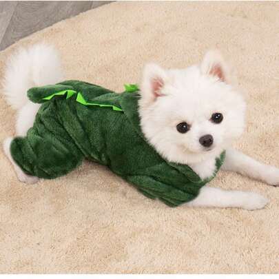 Wholesale Pet Supplies Autumn/Winter Coral Fleece Dinosaur Costume For Dogs & Cats Halloween Halloween Costumes
