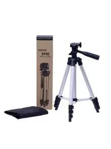 Tripie Universal Aluminio Celular Cámara 1 Metro 3 Niveles - Plateado - Ver 1