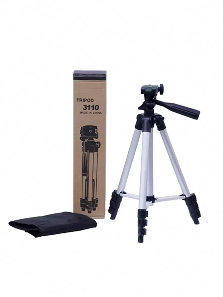 Tripie Universal Aluminio Celular Cámara 1 Metro 3 Niveles - Plateado - Ver 1