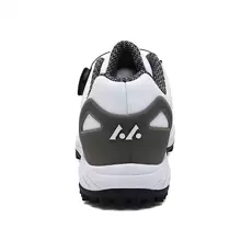 Men's Tennis Shoes. Golf Shoes. Waterproof Sports Rotary Knob Shoes. Athletic Casual Shoes - Black and White - View 4