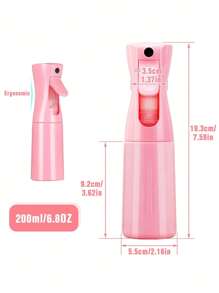1pc 200ml Pink High-Pressure Spray Bottle Styling Tools, Can Continuously Atomize Super Fine Water Mist, Which Can Be Used By Hairdressers For Hair Cutting, Household Cleaning, Dust Removal, Watering And Indoor Humidification - Pink - View 3