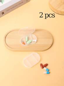 2pcs Pill Box Mini Pill Case 2/3 Grids Tablet Pill Organizer Case Dispenser Travel Tablet Holder Container Medicine Drug Storage Box Pill Box Pill Case Pill Organizer Pill Container College Vacation Cruise Summer Holiday Essentials Medical Bag Medicine Organizer Travel Accessories Travel Organizer Travel Essentials Travel Stuff Travelling Bag College Vacation Cruise Summer Holiday Essentials First Aid Kit