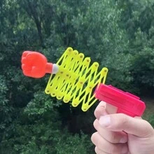 伸縮拳擊手槍玩具,有趣的兒童惡作劇玩具,塑料節日禮物,經典彈性伸縮拳套 - 彩色 - 查看 7