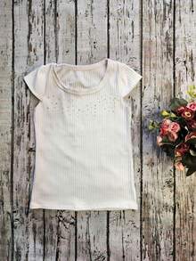 Young Girls Blouses - 白色 - 查看 2