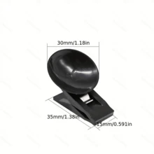 2/4pcs Car Accessories With Suction Cups, Ticket/name Card/parking Card Clips, Used To Fix Sunshades, Curtains, Towels Etc. - Black - View 5