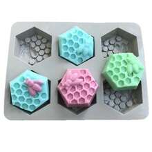 Molde de Silicón en Forma de Panal de Abeja Hexagonal. Crea Objetos Únicos. - Multicolor - Ver 2