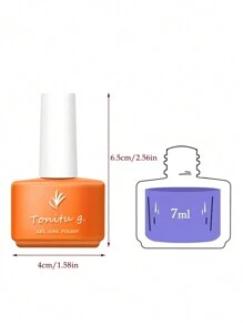 Tonitu g. 半永久凝膠指甲油,30種顏色-凝膠油,7ml Royal Blue,凝膠指甲藝術,uv/led浸泡除去,適用於沙龍修甲和家居diy甲繪,女性禮物,新年聖誕指甲y2k - 藏蓝色 - 查看 4