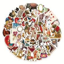 50入組馬戲團貼紙小丑貼紙,適用於汽車、行李箱、水杯塗鴉,防水貼紙玩具diy材料貼紙 - 彩色 - 查看 5