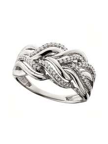 1只女童古典立體氧化鋯戒指,適用於生日禮物、派對珠寶、日常裝飾 - 銀色 - 查看 4