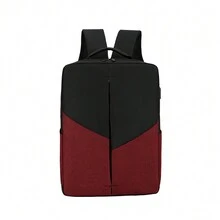 韓式休閒背包套裝,容量大,包含3件套,適用於中學、高中和大學男女學生,時尚流行,附有手提包。商務休閒男士禮物套裝。 - 紅色 - 查看 7