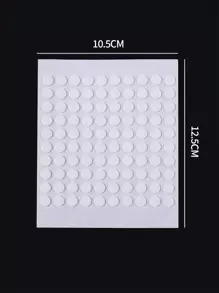 klimonla 100片/张纳米粘性练习美甲贴片，双面圆形粘性按压胶带，适用于美甲练习、美甲用品、美甲工具、美甲艺术工具、返校用品、美甲、按压式美甲工具 - 白色 - 查看 6