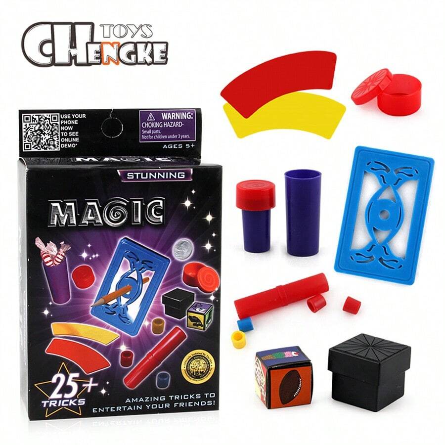 1 Caja De Accesorios De Magia - 5 Trucos De Magia Cercanos Diferentes Que Incluyen Manual De Instrucciones