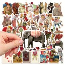 50入組馬戲團貼紙小丑貼紙,適用於汽車、行李箱、水杯塗鴉,防水貼紙玩具diy材料貼紙 - 彩色 - 查看 2