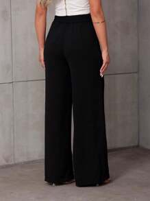 YING ZI Women Pants - 黑色 - 查看 4