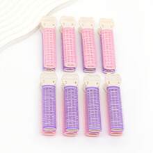 8pcs/Pack Simple And Convenient 10.5cm*3cm Ladies' Multicolor Self-Adhesive Hair Styling Tool For Fluffy And Fixed Fringe,Suitable For Styling And Easy To Use, Made Of Plastic Resin Material, No Trace Left - Multicolor - View 10