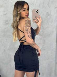 Women Dresses - màu đen - Xem 3