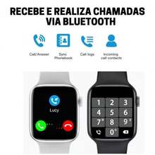 Relogio Smartwatch Series7 W37 Pro Masculino E Feminino C/nf - Branco - Visão 6