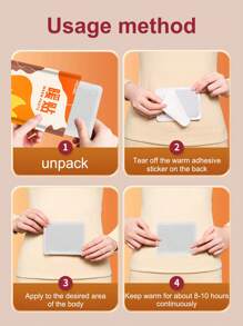 1pack/10pcs Women's Heating Pad For Menstrual Cramps, Feet, Abdomen, Joints, Neck, And Waist