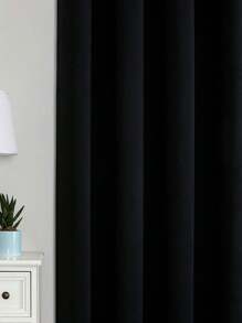 ستارة أسود معزولة حراريًا بفتحة دائرية مظلمة مناسبة للغرفة النوم وغرفة المعيشة