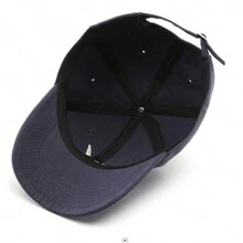 女士帽子韩版刺绣W字母棒球帽适合户外活动和情侣旅行 - 黑色 - 查看 5