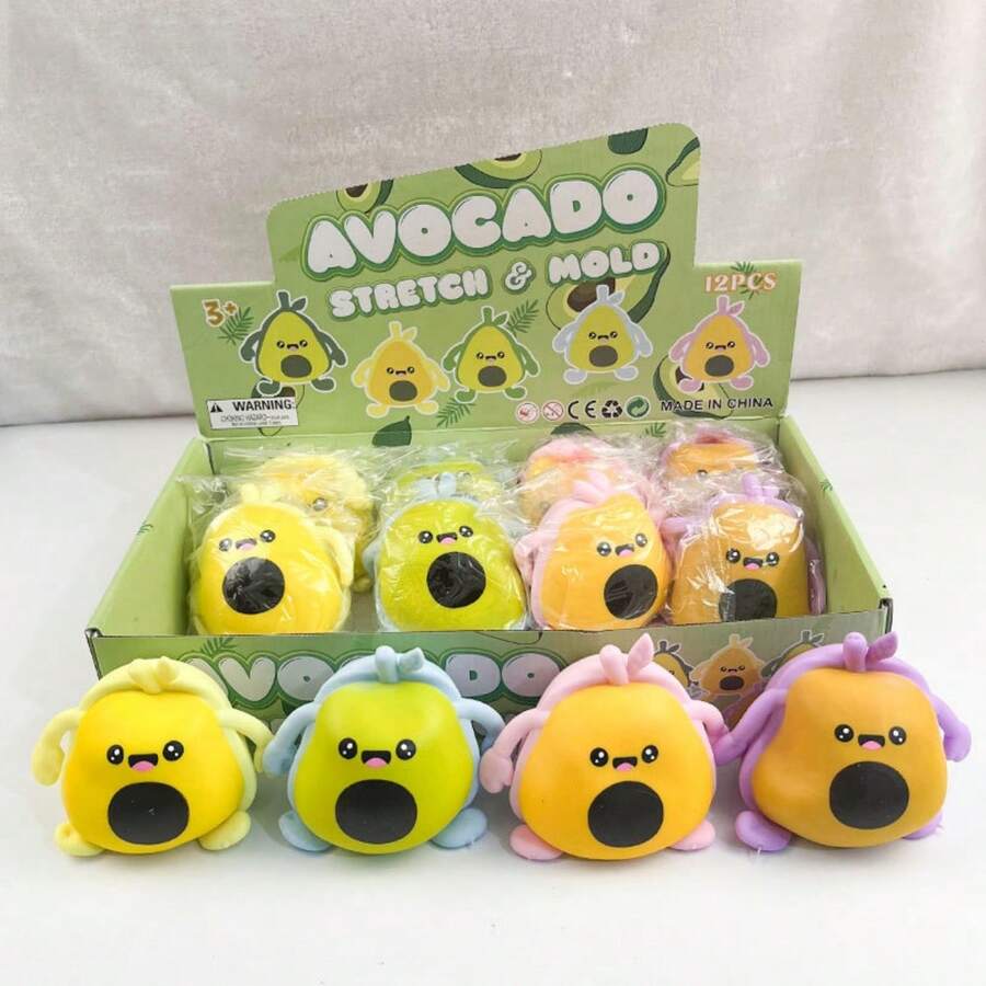 批發可愛酪梨減壓玩具慢回彈新奇創意減壓神器