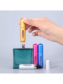 3pcs/pack 5ml Manufacturer Supply Portable Perfume Refillable Spray Bottle With Electrochemical Aluminum Base - Asian Rose Red - View 3