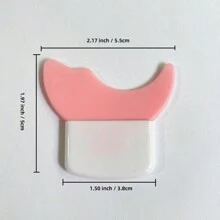 Pink Silicone Eyeliner And Eyeshadow Brush Applicator Tool For Mascara & Eye Makeup, Great For Students And Beginners, Multipurpose And Versatile - Pink - View 6