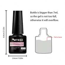 7毫升裸粉色速效延长凝胶指甲油，硬质凝胶，半永久亚克力延长美甲油 - 藕粉色 - 查看 8