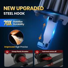 TOPK Air Vent Car Mount, [ Big Phones & Thick Case Friendly ] Cell Phone Holder for Car Hands Free Clamp Cradle Vehicle Compatible with All Phones - Black - View 5