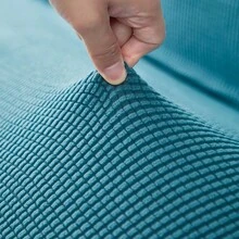 1入組天鵝絨彈性沙發床套,易於安裝,多種尺寸可選,四季皆宜,也適合沙發裝飾 - 藍色 - 查看 5