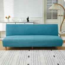 1入組天鵝絨彈性沙發床套,易於安裝,多種尺寸可選,四季皆宜,也適合沙發裝飾 - 藍色 - 查看 1