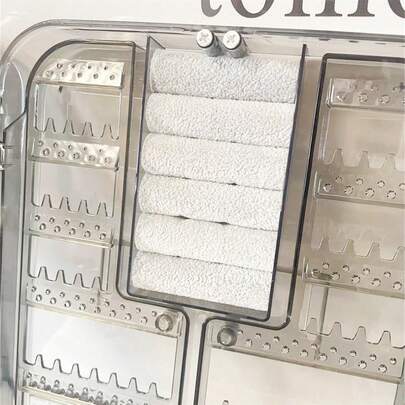 1 pieza Organizador de almacenamiento de joyas de pared multiusos - Soporte de joyas grande de doble cara para colgar en la pared del armario o la puerta, perchero para collares, aretes, anillos, perfecto para anillos, aretes, pulseras, relojes, pasadores para el cabello u otros accesorios