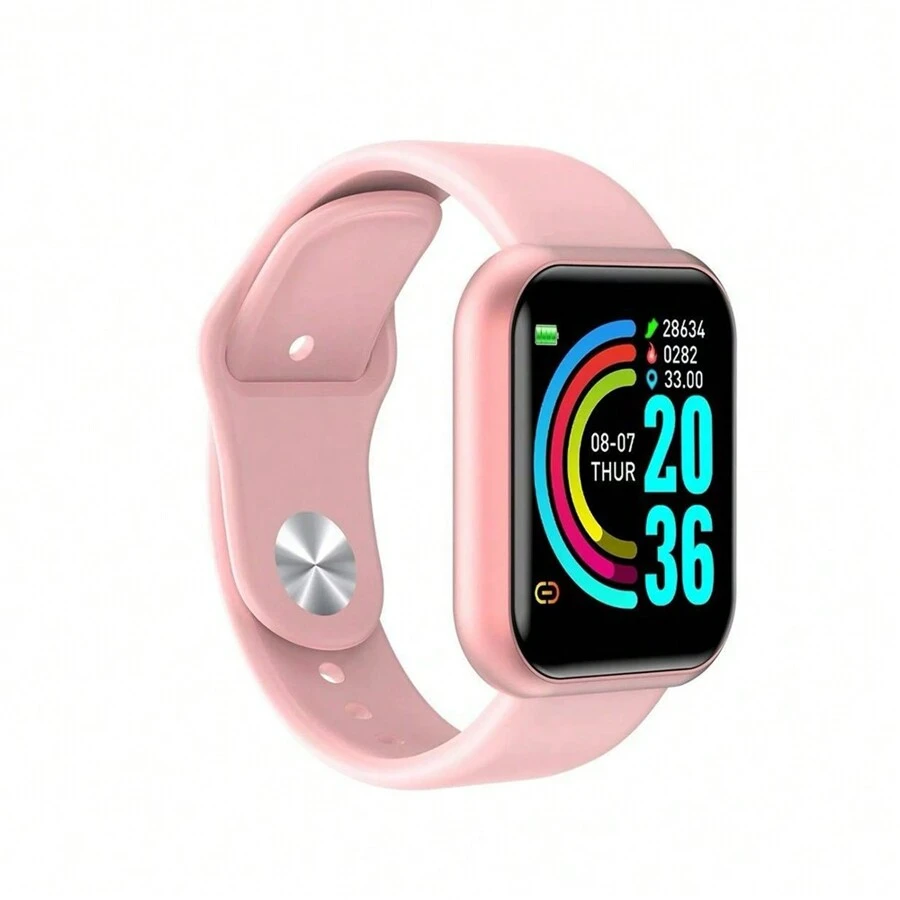 Smart Bracelet Pantalla Táctil Reloj Inteligente Y68 D20 - Rosa - Ver 1