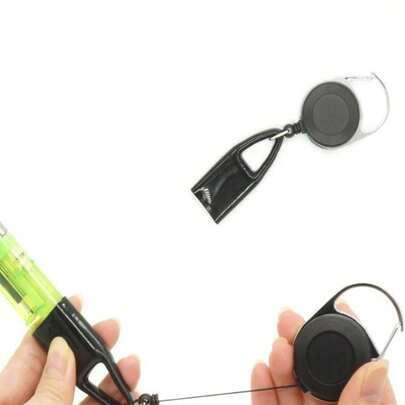 1 chiếc khóa thắt lưng bật lửa có thể thu vào có ngăn đựng ẩn và móc khóa bảo vệ (màu đen), túi đựng quà tặng túi đựng quà tặng