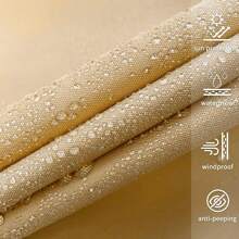 防水花園遮陽帆天藍色3米三角型,可阻擋98%紫外線 - 香檳色 - 查看 4