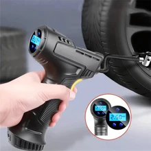120W Portable Air Compressor Pump - Digital Tire Inflator for Cars, Bicycles & Balls - Black - View 2
