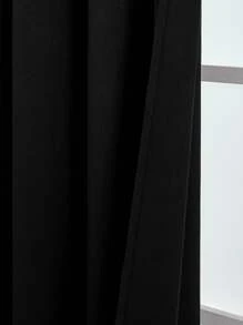 ستارة أسود معزولة حراريًا بفتحة دائرية مظلمة مناسبة للغرفة النوم وغرفة المعيشة