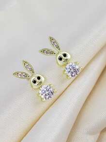 S925 Silver Needle Earrings, Simple And Stylish, Quality Accessories For Women - Yellow Gold - View 23