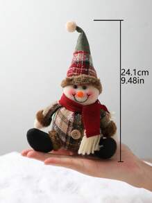 1pc Snowman Design Decoration Craft Best Gifts Birthday Home Decor Christmas Decorations Room Decor Christmas - Multicolor - View 2