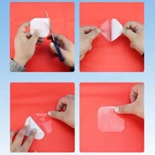 1 Roll Of TPU Transparent Repair Tape, 10cm*150cm And 10cm*10cm*10pcs, Waterproof Leak Repair Tape Suitable For Cushions, Swimming Pools, Basins, Pipes, Umbrellas, Tents, Inflatable Beds And Other Damaged Areas. Durable, Tear-Resistant, Strong Adhesion, Easy To Use.